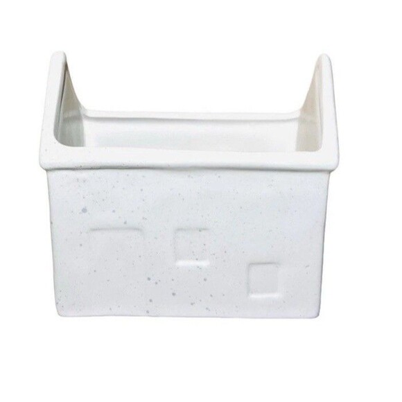 3pc Target Ceramic House Planters Cottage Farmhouse  Houses White New - Picture 5 of 8
